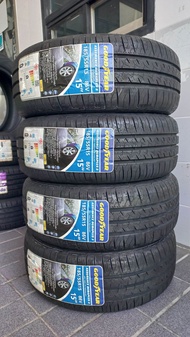 Goodyear duraplus2 185/55r15 (ยางใหม่2023)รวมยาง4เส้นแถมจุ้มลมฟรี4ตัว