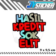 JV Credit Results sticker Elite Socket 9 x 9.5 cm cutting sticker cool cheap motorbike