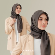 Jilbab Kerudung Paris HARRAMU Polos Abu Tua Segiempat Voal Premium Hijab Krudung Mewah Lasercut