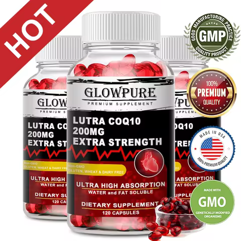 Ubiquinol CoQ10 200 mg Softgel for Heart Health and Cholesterol Support, Energy Production - Super A