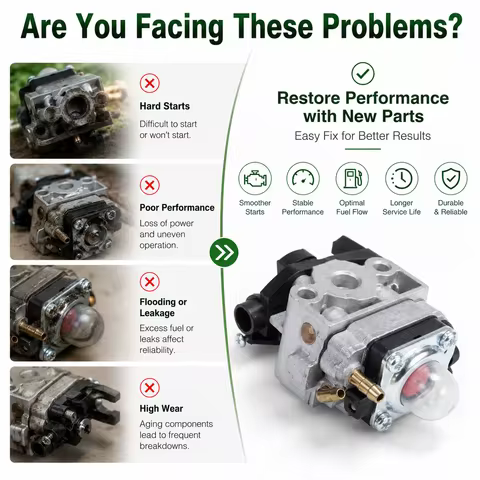 GX35 Carb Kit with Air Filter Spark Plug Fuel Filter Gasket Oil Bubble For Honda GX35 GX25 GX22 GX31
