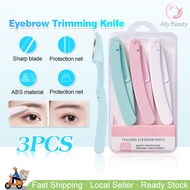 【SG 24H SHIP】3PCS Women Eyebrow Razor Face Eye Brow Trimmer Blade Shaver Multipurpose Facial Razors 