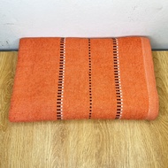 Handuk Mandi Import Tebal Polos List Katun Dewasa Size 70x140cm High Quality Premium Perlengkapan Ma