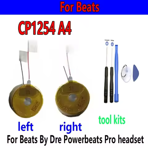 CP1254 A4 Rechargeable Battery Li-Ion CP1254 A4 LIR1254 For Beats By Dre Powerbeats Pro headset+Tool