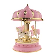 [whfashionkk] Carousel Music Box 7  LED  Rotating  Carousel Horse Music Box Kids Girls Baby Birthday