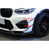 Real Carbon Fiber Front Bumper Wind Knife Fin For 2019-2022 BMW X3M F97 X4M F98