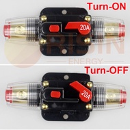 20A 30A 40A 50A 60A 80A 100A Circuit Breaker 12V 24V DC Car Truck Audio Resettable Fuse Circuit Brea