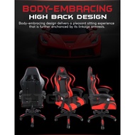 ❧GTGAMEZ Gaming Chair Racing Chair with Ergonomic Backrest &amp; Height Adjustment and Pillows Recliner Swivel GMZ-GC-YG-721