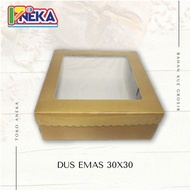 Gold Box 30x30 Cake Box/