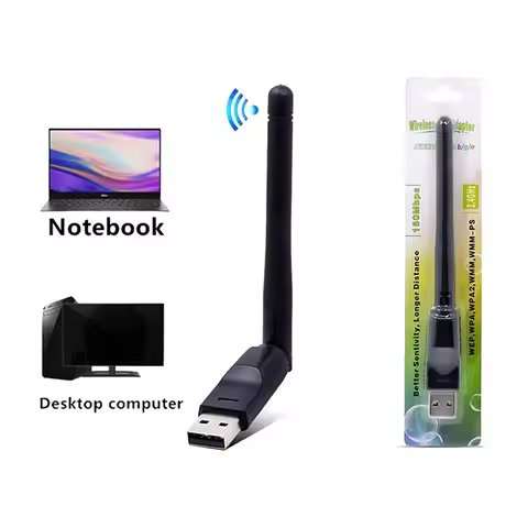 150Mbps Mini USB WiFi Adapter Wireless Network Card 150M LAN Wi-Fi Receiver Dongle Antenna 2.4G 802.