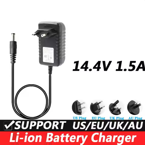 14.4V 1.5A Lithium Battery Charger Smart Charger 18650 Battery Charger Electric Motorcycle Massage G