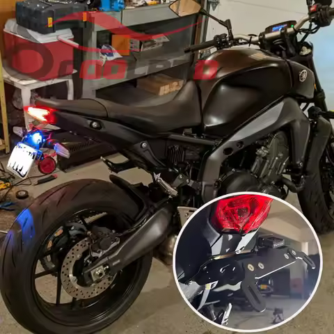 Motorcycle Accessories License Vehicle Plate Holder Frame Tail Tidy Fender Eliminator For Yamaha MT-