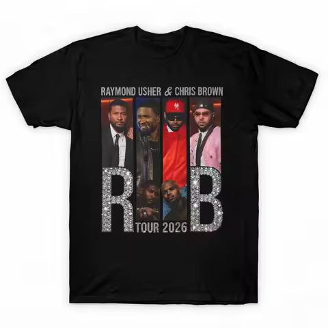 Summer 2026 Tour Chris Brown and Uthern-Raymond with Brown R&B Print Women's Men's T-shirt Unisex Co