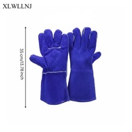 XLWLLNJ Bovine Leather Welding Gloves Wear Resistant Protective Glove for Metal Joining Accessories 