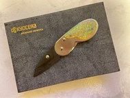 絕版款式日本製造～陶瓷世家 Kyocera 非常鋒利～陶瓷摺疊多功能刀連勾可掛在腰間～家用迷你便攜隨身攜帶