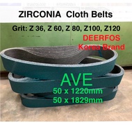 *Ada Stock* 2 pcs Sanding Belts Zirconia 50 x 1829mm (2" x 72') 50 x 1220mm KOREA Sander Sandpaper