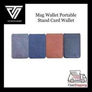 Mag Wallet Pro Leather Portable Stand Card Wallet Strong Magnetic Adsorption Mag Wallet for iphone E