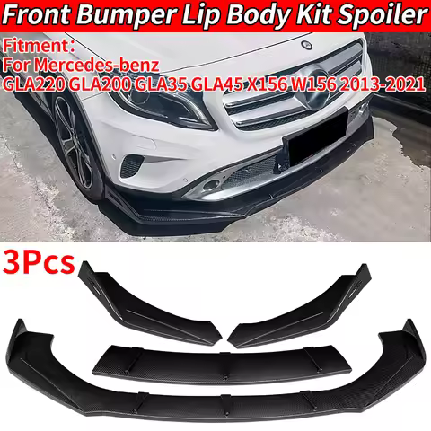 For Mercedes-Benz GLA220 GLA200 GLA35 GLA45 X156 W156 2013-2021 Car Accessories Bumper Lip Side Spor