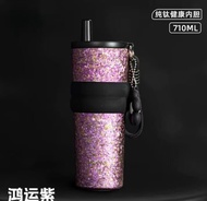 แก้วเก็บความร้อนแบบผสมไททาเนียม Pure Titanium Insulated Water Bottle Straw Coffee Cup High Value Fem