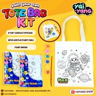 PERSONALIZED PAINT YOUR OWN TOTE BAG KIT ACRYLIC PAINT