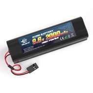 Melasta 9.6V 2000MAh แบตเตอรี่ Ni-MH AA แบบชาร์จไฟได้พร้อมขั้วต่อ Hitec Futaba สำหรับเครื่องรับ RC เ