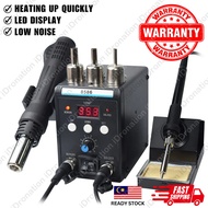 8586 Soldering Station 2 in 1 Digital Display LED ESD Hot Air Blower 936 Soldering Iron SMD Desolder