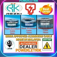 REZKI / MITTI / SOUTHERN / MASTERTEC 6MM 10MM 16MM ALUMINIUM CABLE(WIRE) 200M PER ROLL - MADE IN MAL