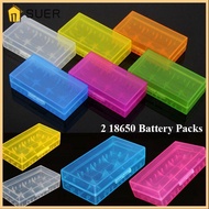 SUER 18650 Battery Box, Anti-slip 4 AA AA Battery ,  Plastic Portable Coloful Rechargeable Battery C