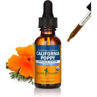 Herb Pharm Certified Organic California Poppy Liquid Extract for Nervous System Support - 1 Ounce
