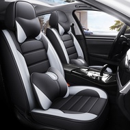 Isuzu DMax, Mitsubishi Triton, Ford Ranger PU Leather Car Seat Cover 5-Seats Universal Front + Rear Seat Cover Seat Cushion Kusyen Kereta Waterproof Breathable