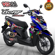 Stiker Motor Beat 2021 Full Body Stiker Beat Street 2022 Variasi Full Body Striping Beat 2020 Variasi Full Body Skull