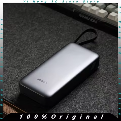 New UGREEN 145W Power Bank With Built in Cables 20000mAh Fast Charge Mobile Power Bank iPhone Laptop