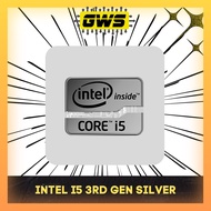 Original Intel i5 3rd gen SILVER Logo Stickers for Laptop/Desktop