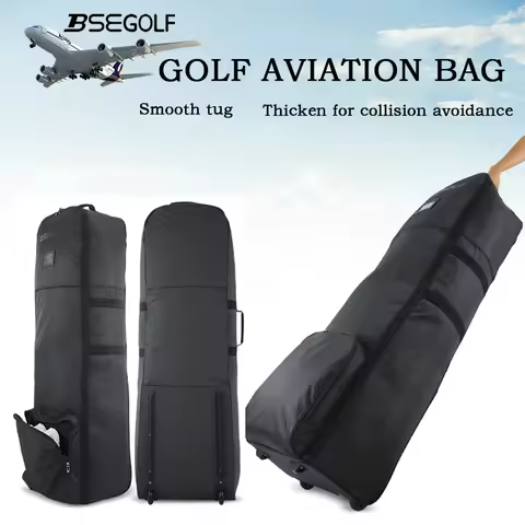 Golf travel bag - Airport Approved Golf Bag Carrier with Wheels, Protective Travel Case w/Zipper Clo
