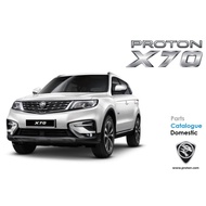 Proton X70 2019 - 2022 Parts Catalogue / Manual Alat Ganti Proton X70