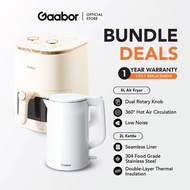 【Bundle Sales】Gaabor 5L High Capacity Air Fryer AF-45M01A + 2L Electric Kettle EK20M-WH01A