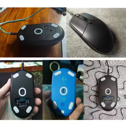 1Set Mouse Feet Mouse Skates Stickers Pad Rounded Glides Curved Edges Replacement for G102 G PRO Wir