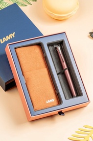 【雷雕刻字】LAMY 鋼筆 磁吸筆套禮盒  / STUDIO / 紫褐色