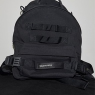 BALENCIAGA 巴黎世家 Army 中款 多功能兩用尼龍後背包(黑色)