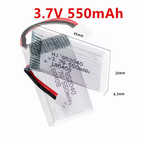 3.7V 550mAh Lipo Battery with 5in1 Charger For JXD 523523W H43WH RC Quadcopter Drone Spare Part 8520
