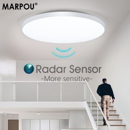 MARPOU กล้องมองหลังติดรถยนต์ไฟ LED เพดาน LED หน่วงเวลาอัตโนมัติเซ็นเซอร์ตรวจจับการเคลื่อนไหว Light สมาร์ทโฮมโคมไฟเพดาน LampRoom ทางเดิน Corridor