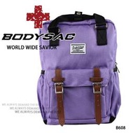 淺紫色-機能小後背包 (內有筆電夾層) AMINAH~【BODYSAC B608】