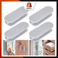 2MALL 2 Pcs Plastic Self Adhesive Window Cabinet Handles Door Wardrobe Drawer Toilet Handles