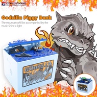 DREAMFOREST Godzilla Electronic Piggy Bank with Light Sound Coins Saving Box Automatic Coins Box B1C