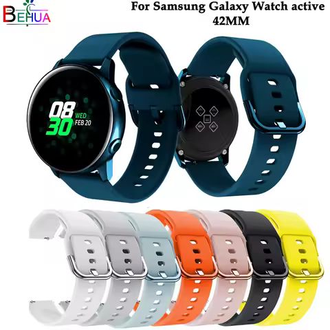 silicone Original sport watch band For Galaxy watch active smart watch strap For Samsung Galaxy 42mm