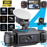 71 4 2 Channel Dashcam 360 Black Box Video Recorder For Car DVR Front Rear View Recording Camera