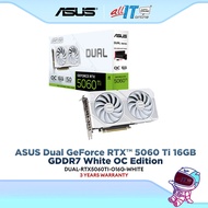 ASUS Dual GeForce RTX™ 5060 Ti 16GB GDDR7 White OC Edition | DUAL-RTX5060TI-O16G-WHITE