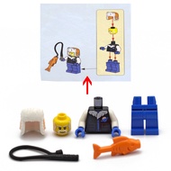 COOLPON|This Is LEGO Doll 80109 Break-Up Sale Snow Hat Fishing Man hol269 With Accessories