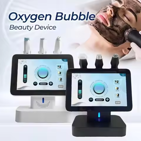 New Design 3 in 1 Oxygen Jet Facial Machine RF Skin Care CO2 Oxygen Bubble Exfoliate Oxygen Facial M