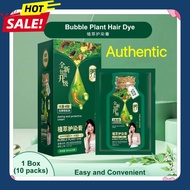 (Sg Stock)Huang yi Bubble Plant Extract Hair Dye Gentle Ingredient Easy to Dye 泡泡染发剂 Color Dye Shamp